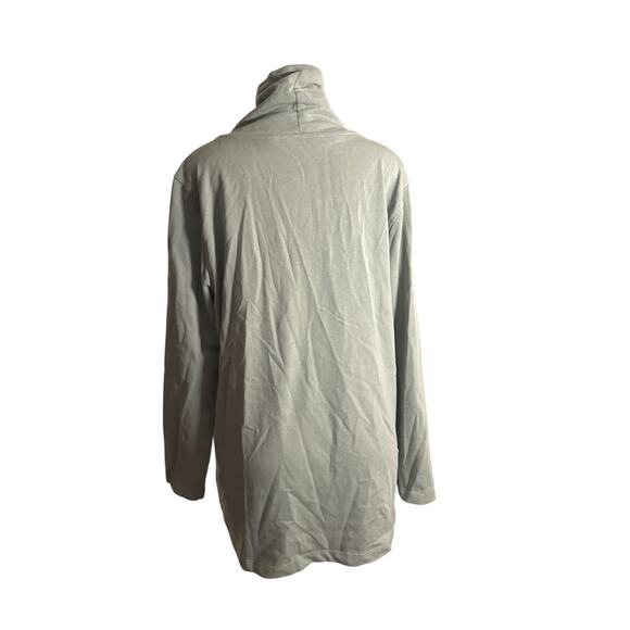 NWT Women XL Soft Surroundings Westminster Tunic Sweatshirt Green Milieu 2EZ87 - Picture 5 of 7